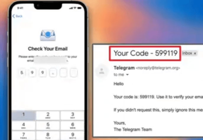 Telegram输入邮箱验证码